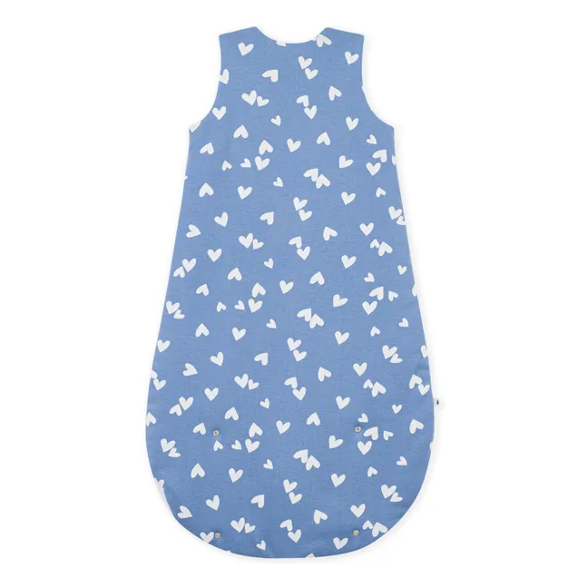 Gigoteuse Cœurs Coton Bio | Bleu