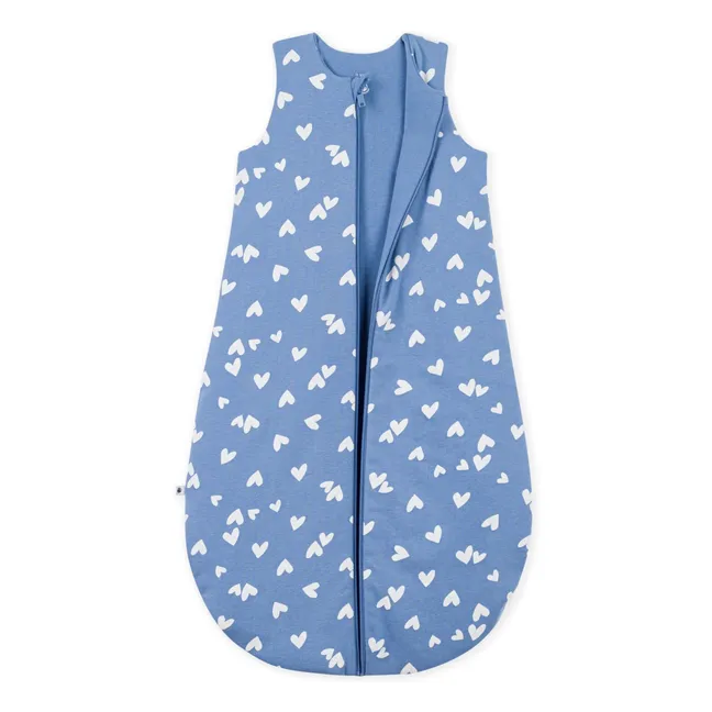 Gigoteuse Cœurs Coton Bio | Bleu