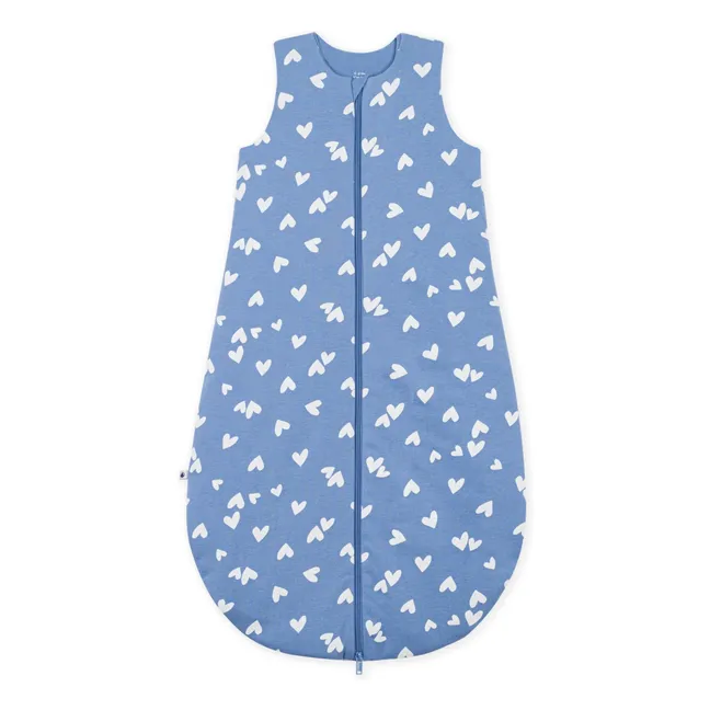 Gigoteuse Cœurs Coton Bio | Bleu