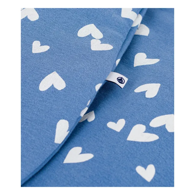 Gigoteuse Cœurs Coton Bio | Bleu