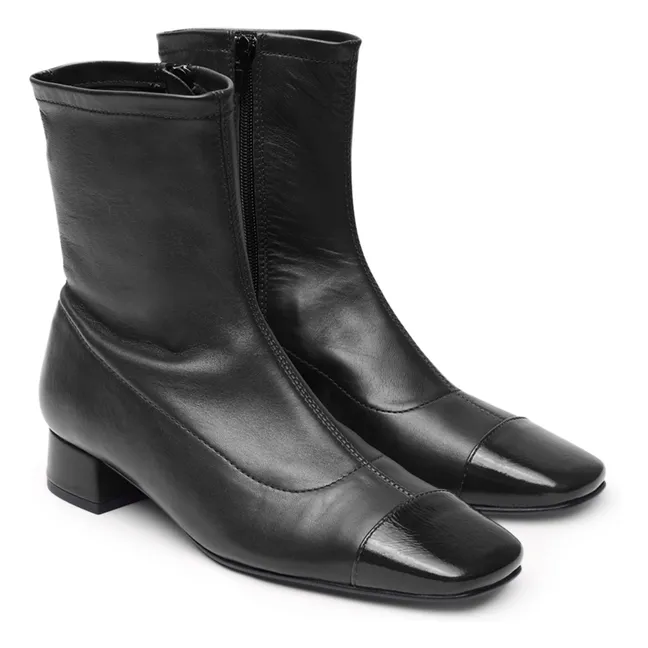 Boots Laurie Cuir | Noir