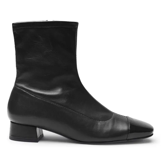 Boots Laurie Cuir | Noir