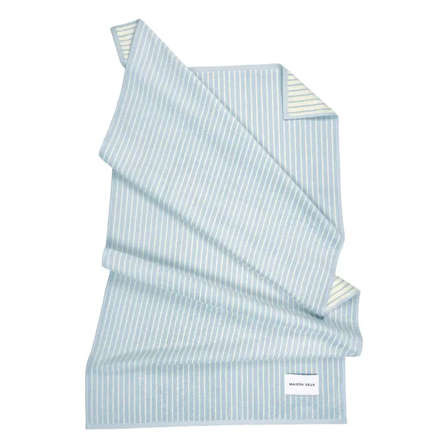 Serviette de plage rayée | Bleu