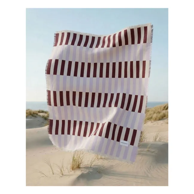 Plaid en coton Tiles | 	Lilas