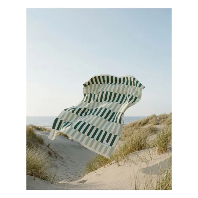 Plaid en coton Check | Vert foncé