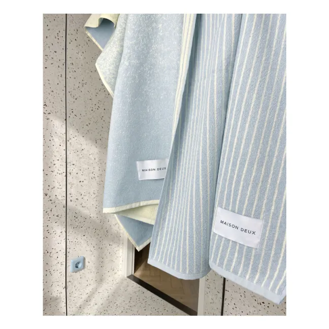 Serviette de plage rayée | Bleu