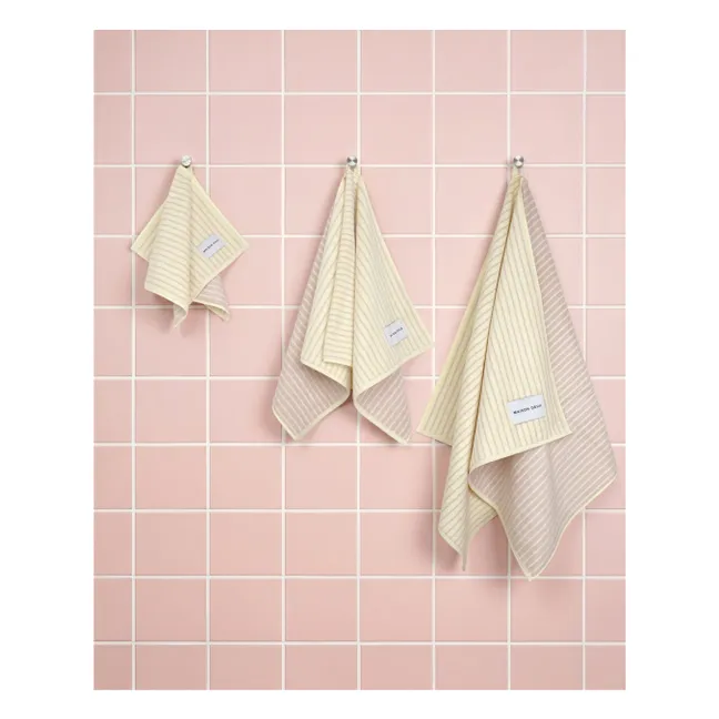 Toalla de baño a rayas | Amarillo