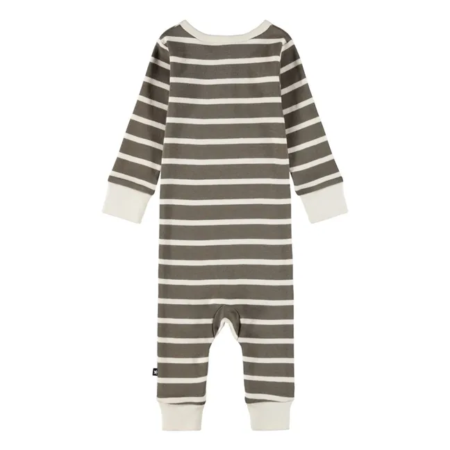 Body Fenell Rayé Coton Bio | Taupe