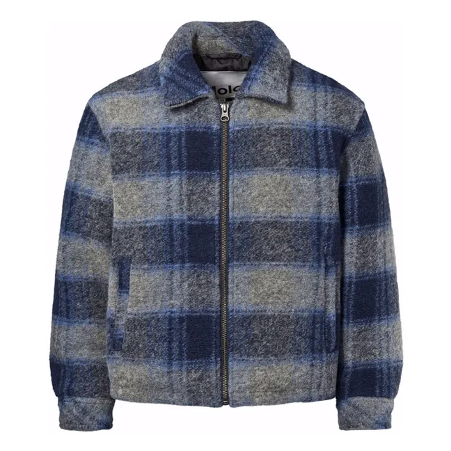 Veste Hutton Carreaux | Bleu gris