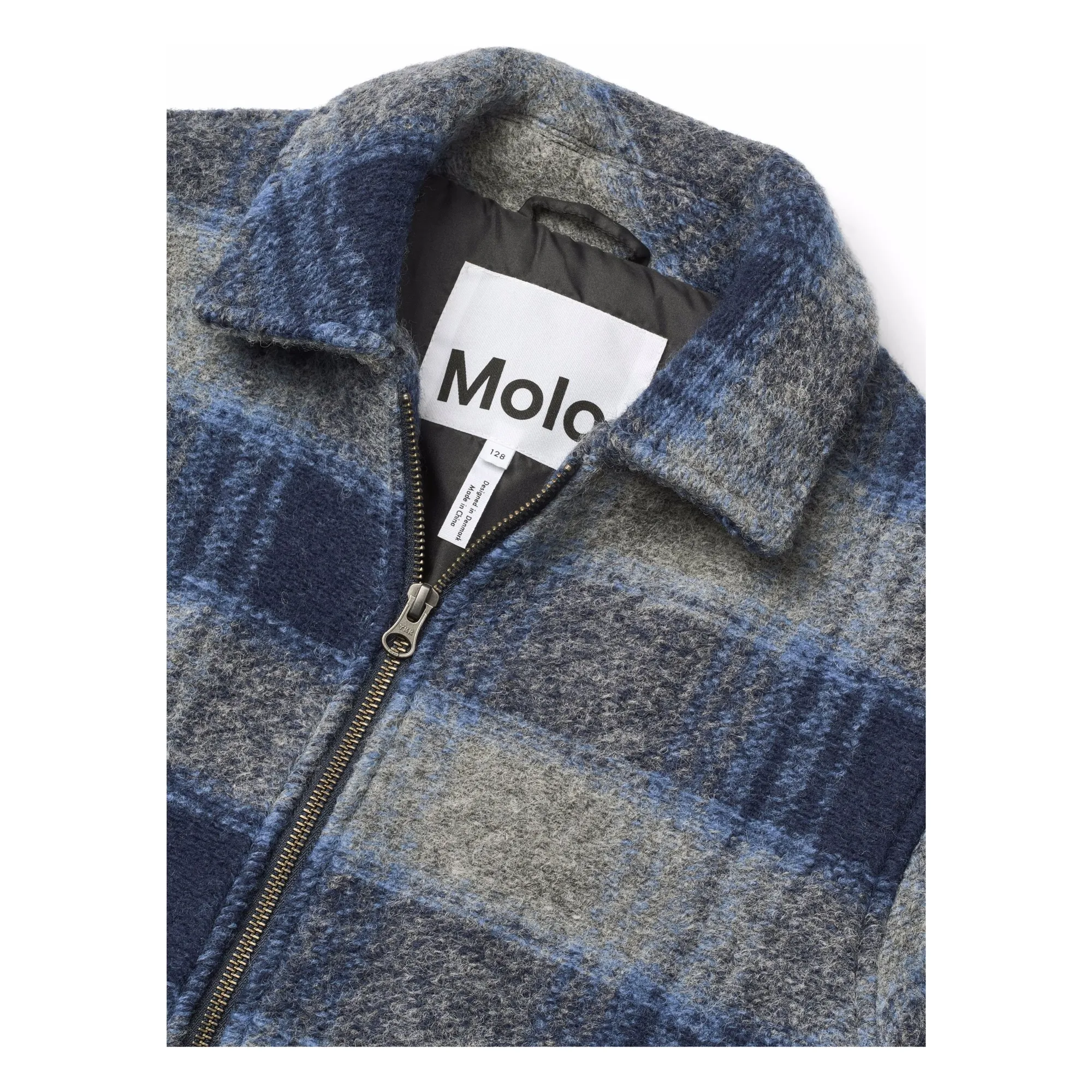 Veste Hutton Carreaux | Bleu gris- Image produit n°2