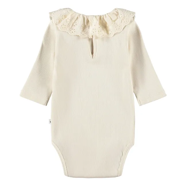 Body Col Pointelle Faye Coton Bio | Ivoire