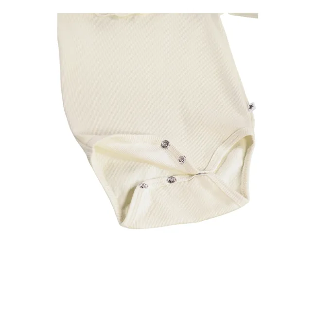 Body Col Pointelle Faye Coton Bio | Ivoire