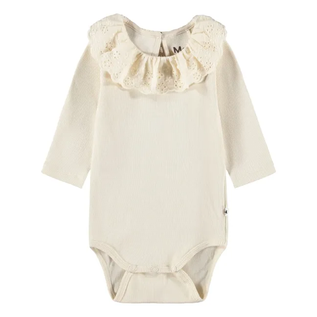 Body Col Pointelle Faye Coton Bio | Ivoire