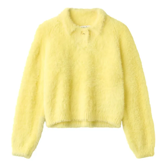 Jersey de cuello polo Gladys | Amarillo