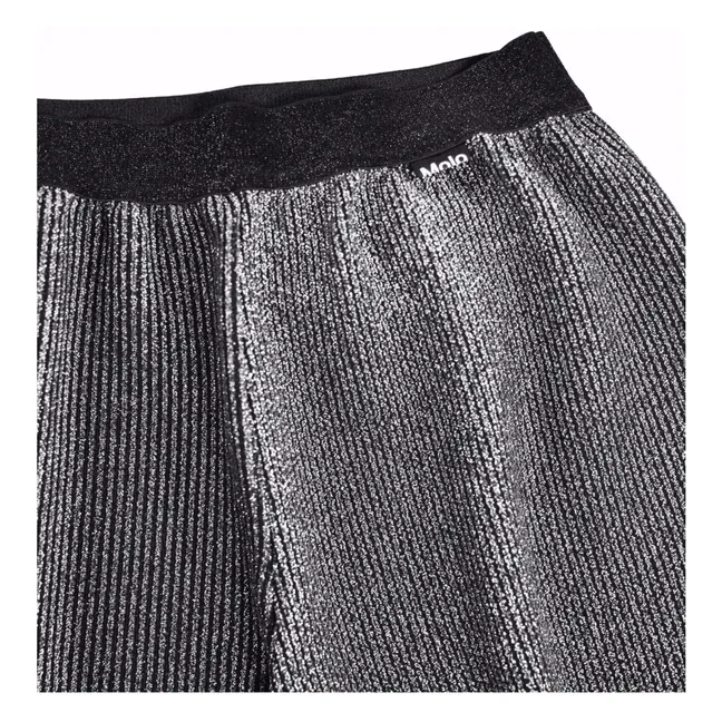 Pantalon Alenna Argenté | Noir