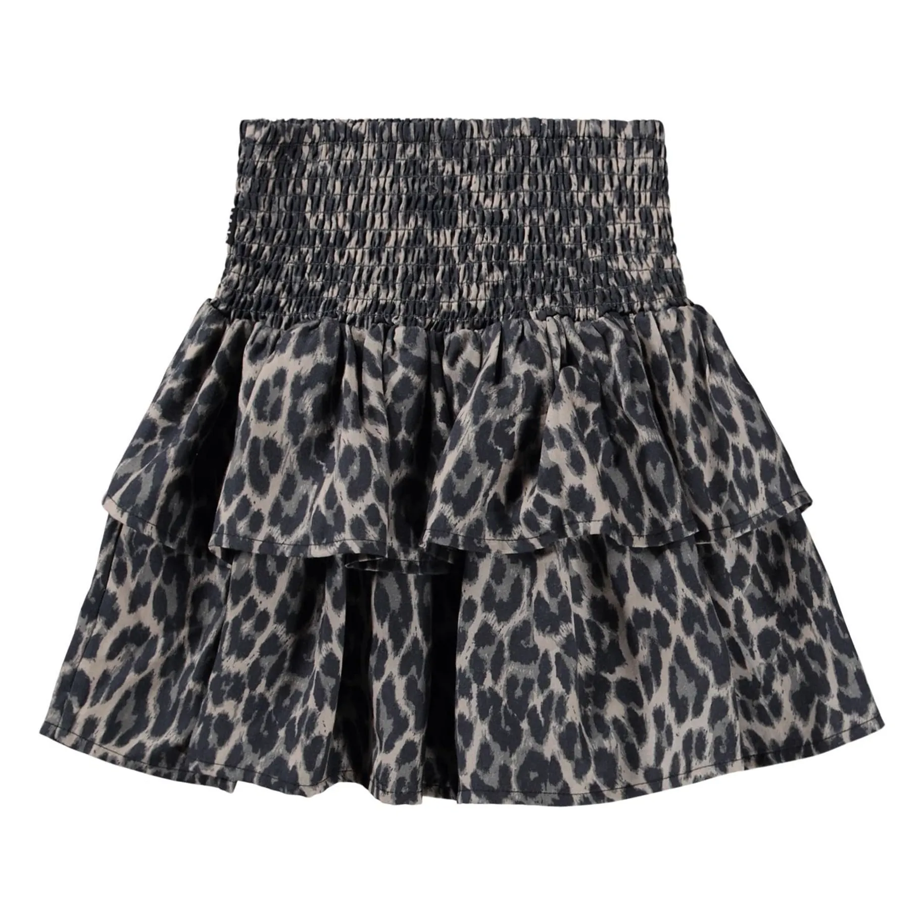 Jupe Volants Bonita Leopard | Marron- Image produit n°3