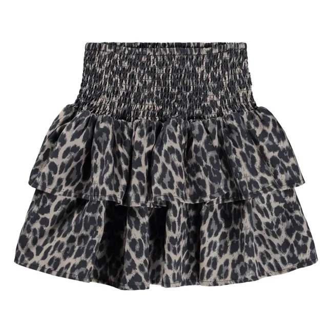 Soor Ploom - Erma Checked Merino Wool Skirt - Ecru | Smallable