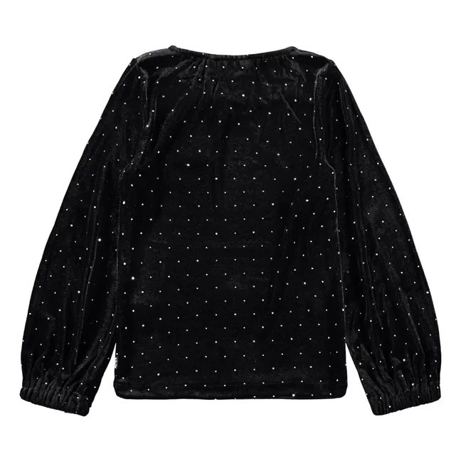 Rikki Glitter T-shirt | Black