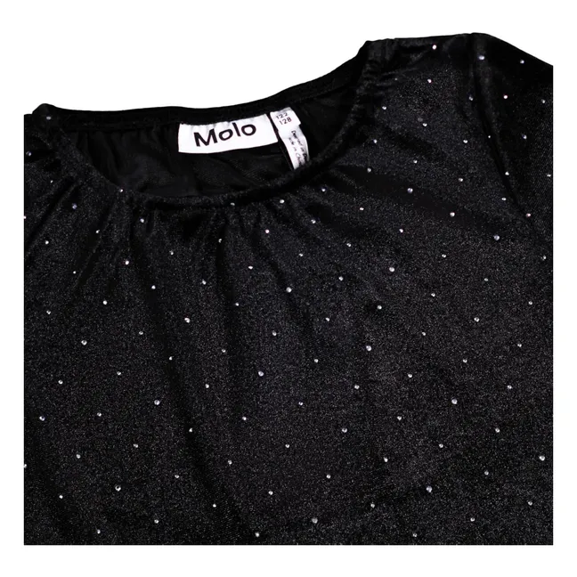 T-shirt Pailleté Rikki | Noir