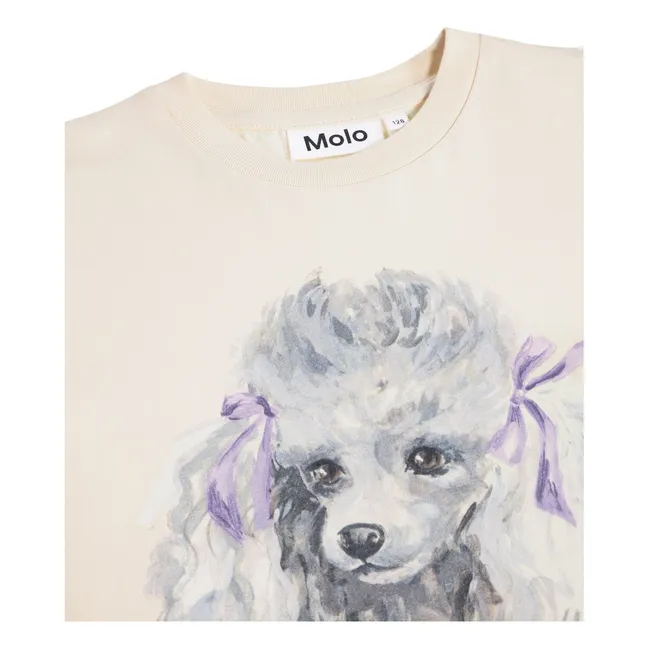 T-Shirt Riley Caniche Coton Bio | Blanc