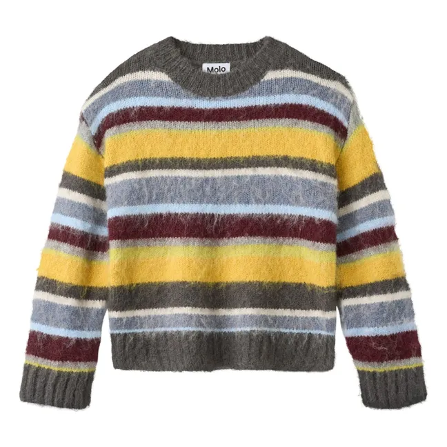 Pull Brian Rayé | Vert