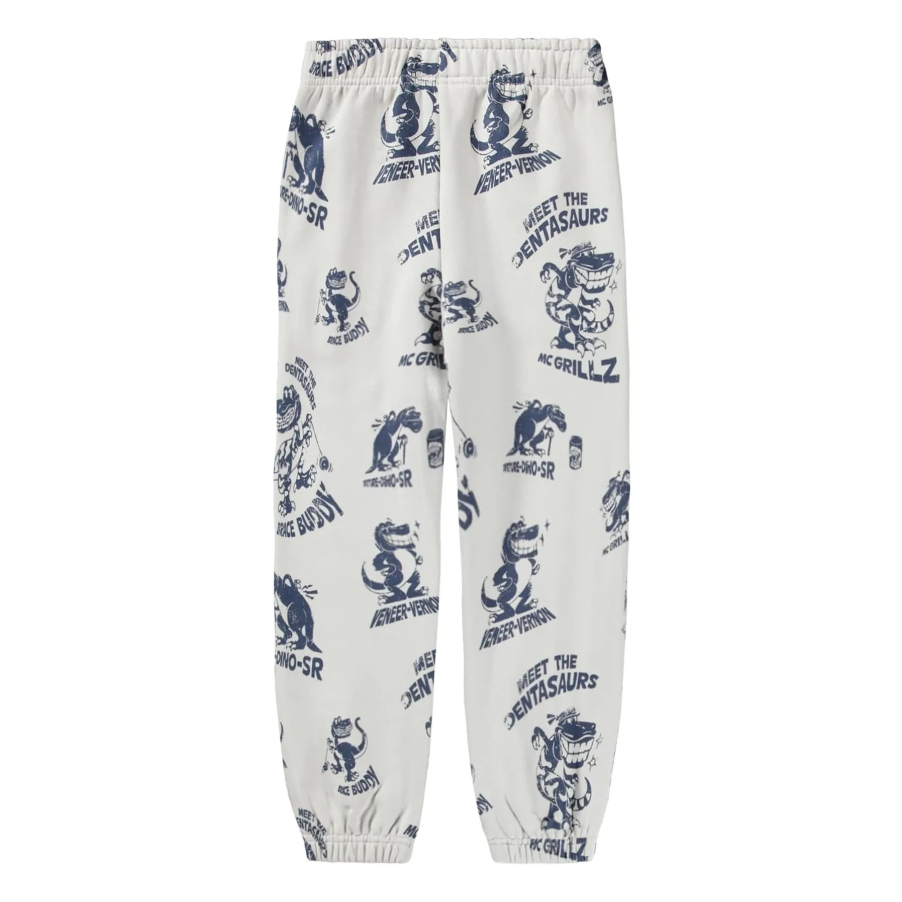 Jogger Adan Dinosaures Coton Bio | Blanc- Image produit n°4