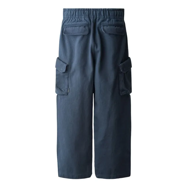 Pantalon Cargo Coton Bio | Bleu Acier