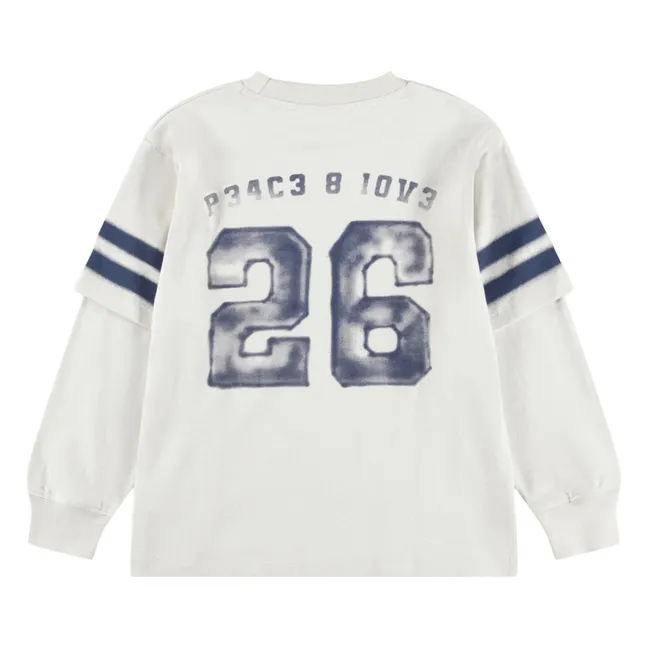 Renton Peace &amp; Love T-shirt Organic cotton | White