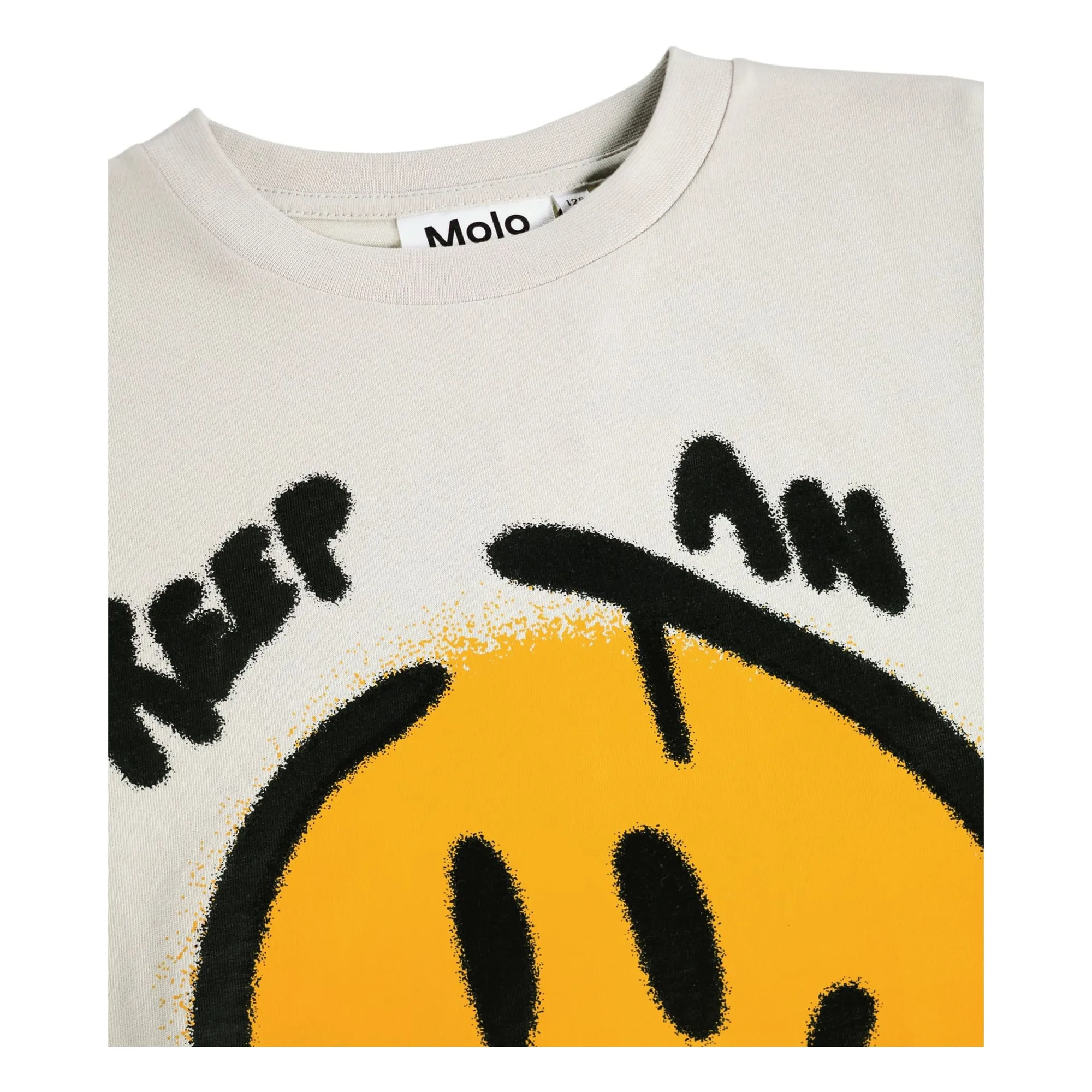 T-shirt Railey Smiley Coton Bio | Blanc- Image produit n°3