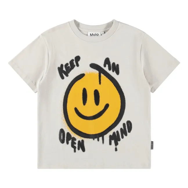 Camiseta Railey Smiley Algodón orgánico | Blanco