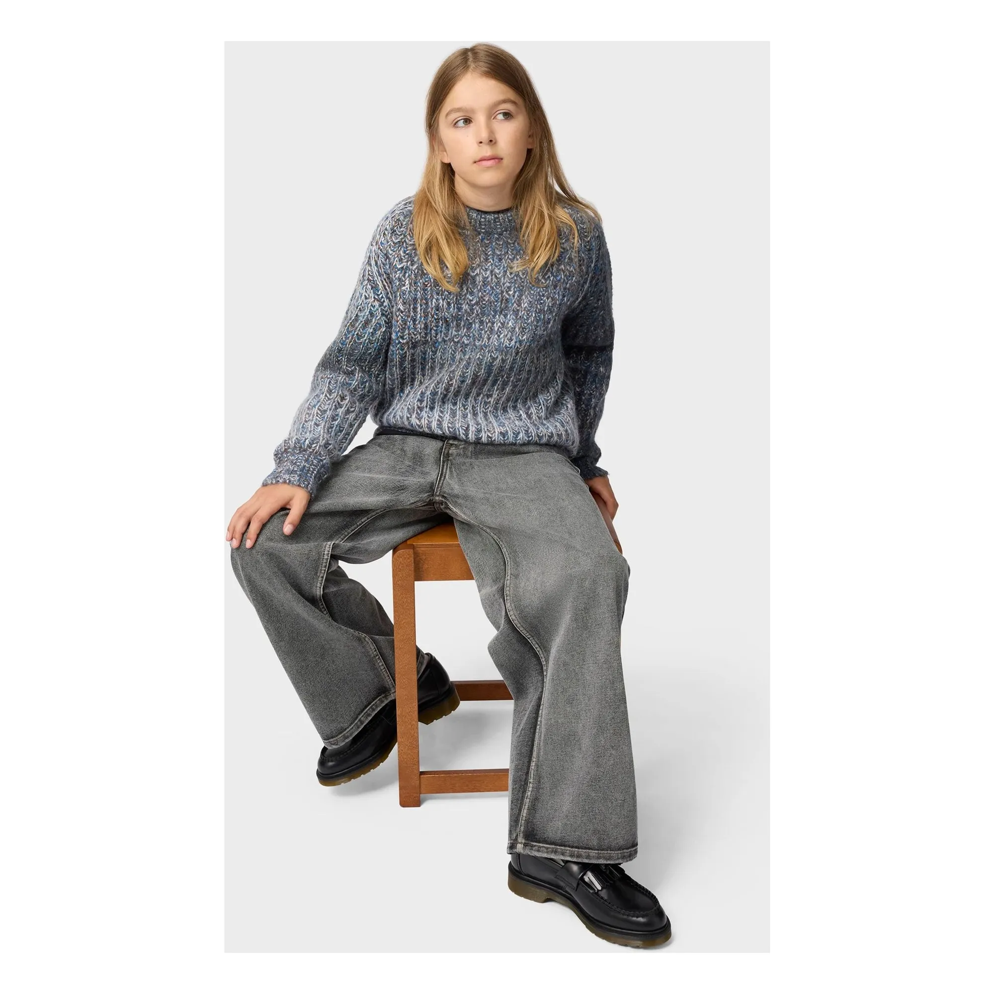 Pull Bosse Dégradé | Gris anthracite- Image produit n°1