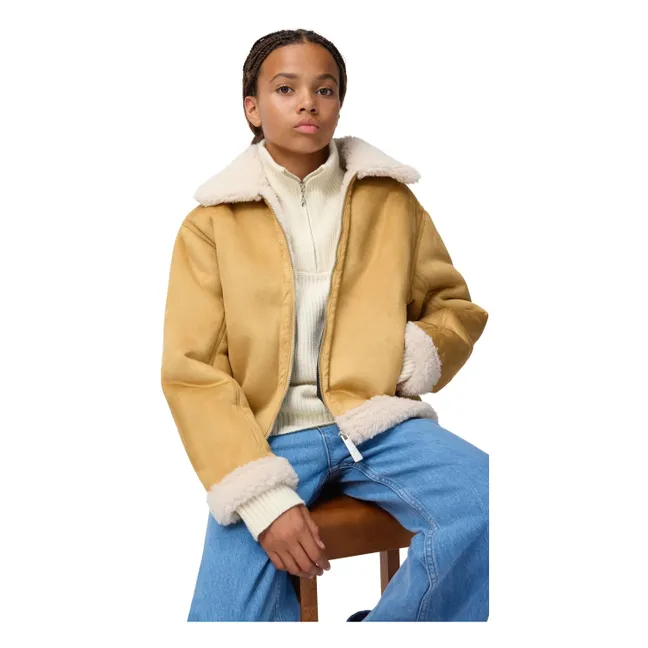 Chaqueta con cremallera Gretta  | Marfil