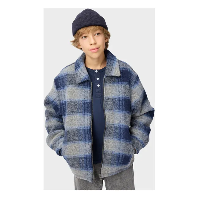 Veste Hutton Carreaux | Bleu gris