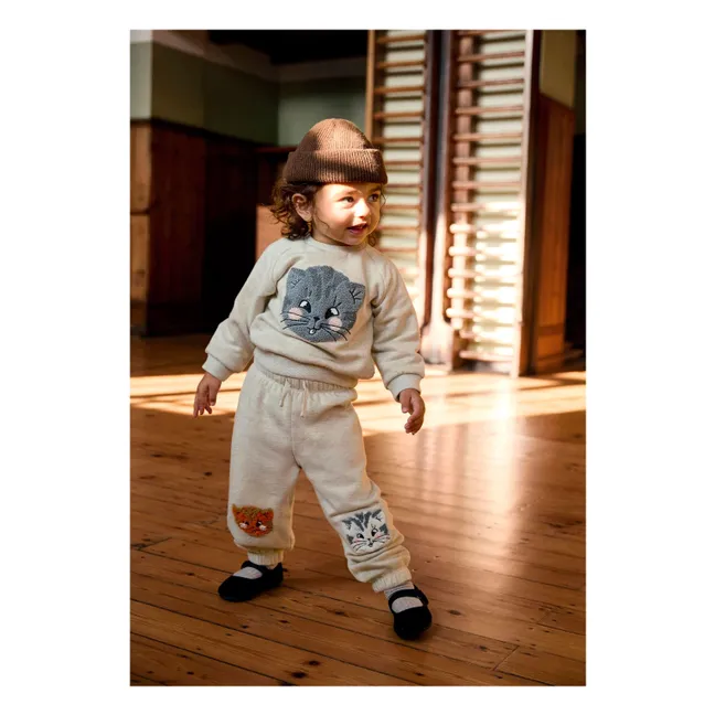 Jogger Simon Chats Coton Bio | Ivoire
