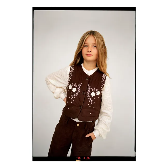 Gilet Sans Manches Fleurs Heather 