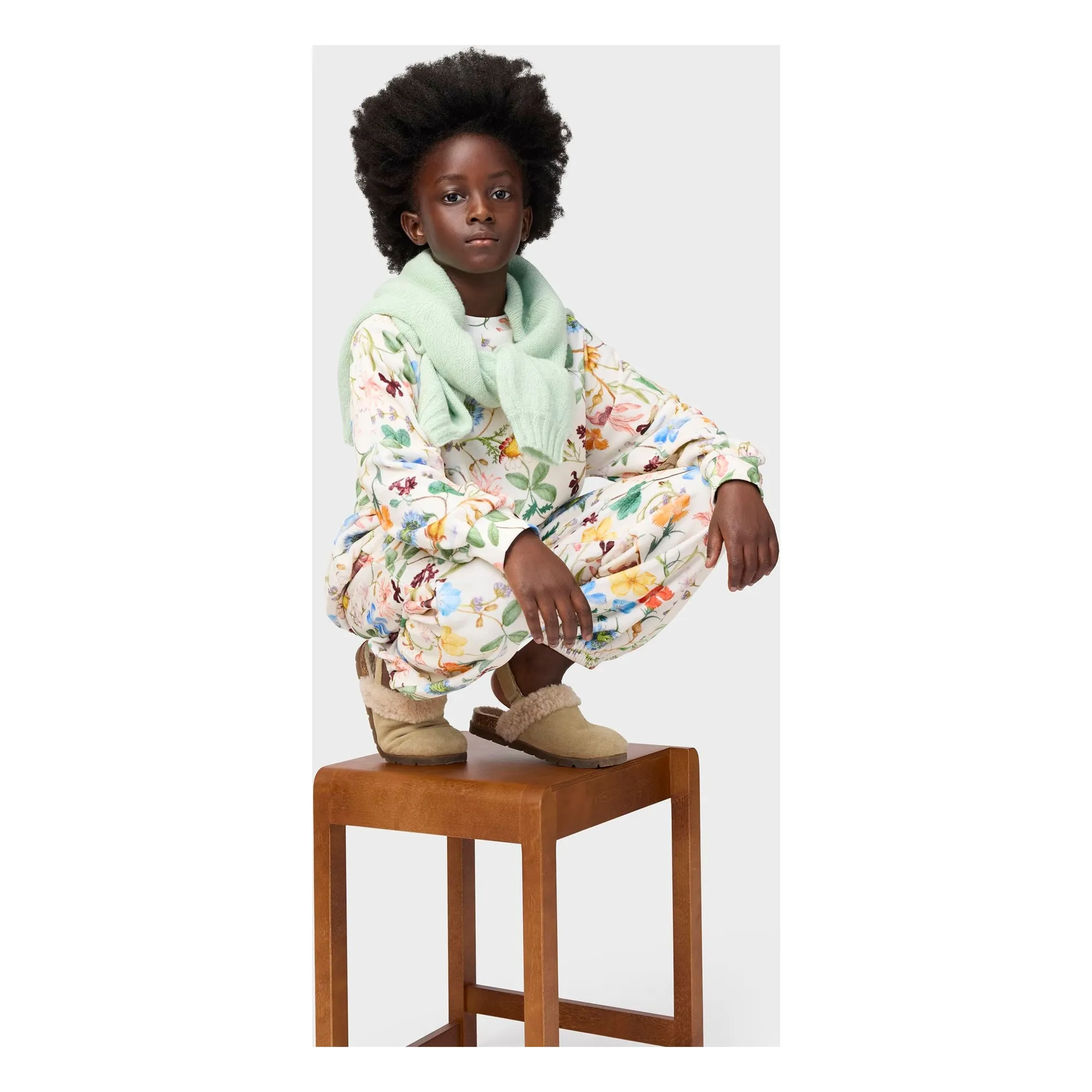 Pantalon Adriana Fleuri | Blanc- Image produit n°1
