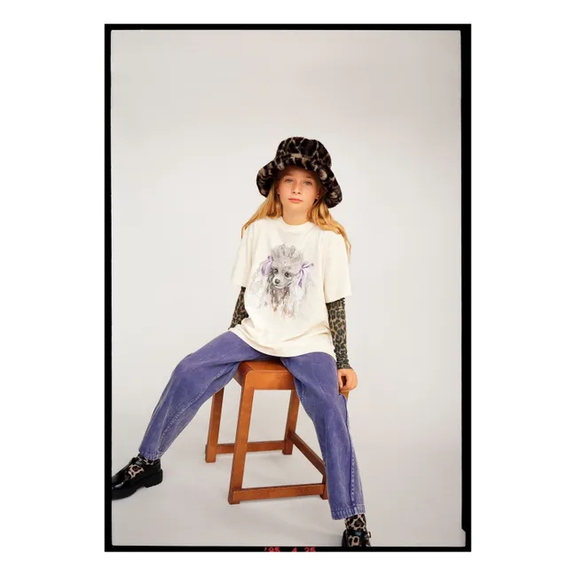 T-Shirt Riley Caniche Coton Bio | Blanc