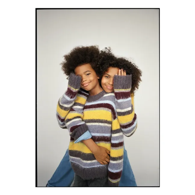 Pull Brian Rayé | Vert