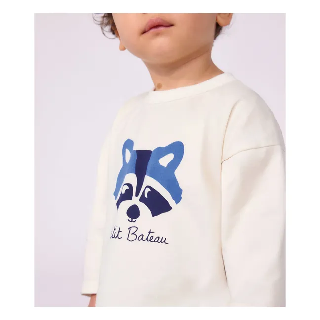 Animal T-shirt Organic cotton | Ecru