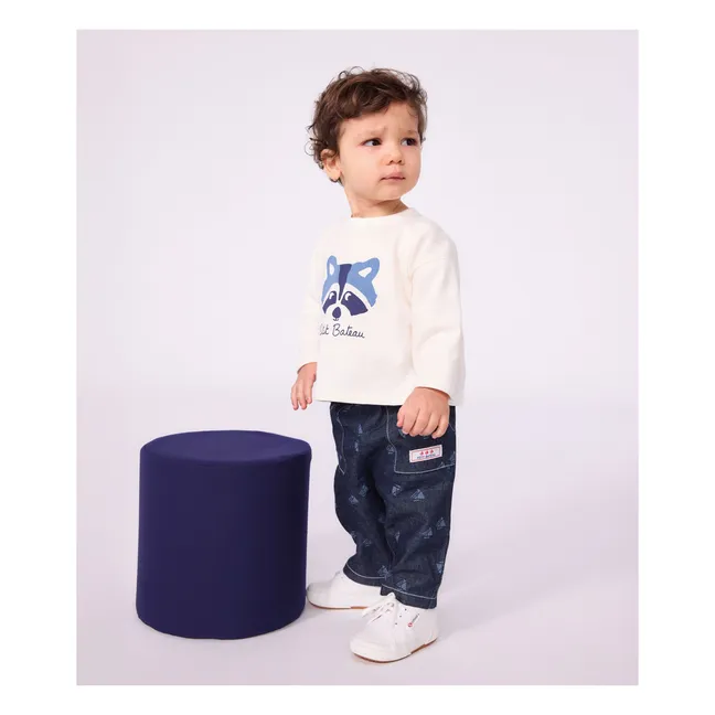 T-shirt Animal Coton Bio | Ecru