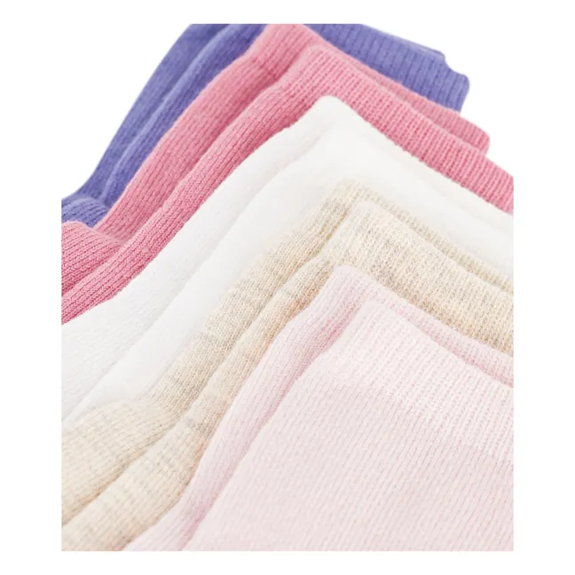 Lot de 5 Paires de Chaussettes Unies | Rose