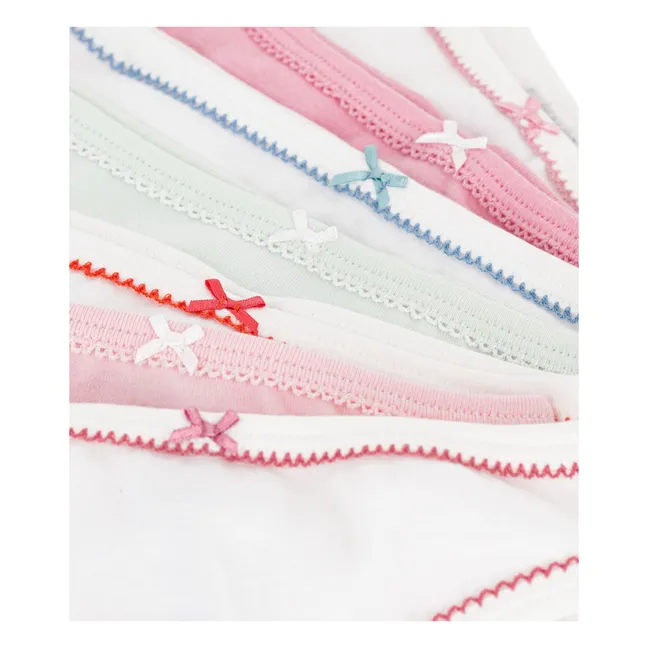Lot de 7 Culottes Unies Coton Bio | Rose