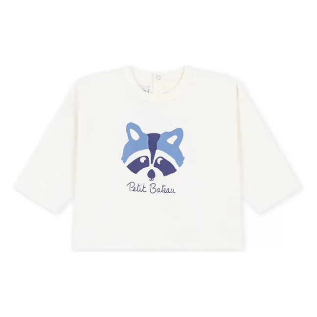 Animal T-shirt Organic cotton | Ecru