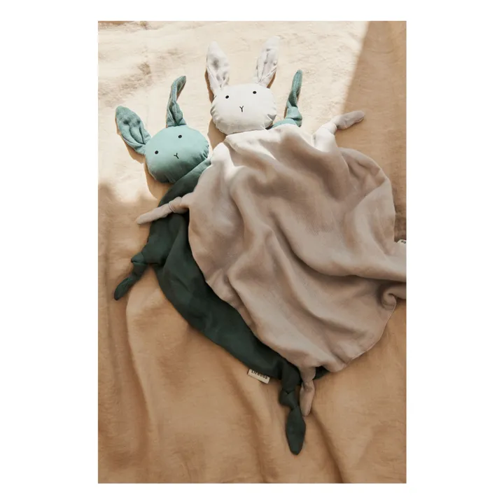 Agnete Organic Cotton Rabbit Soft Toy | Grey- Product image n°1