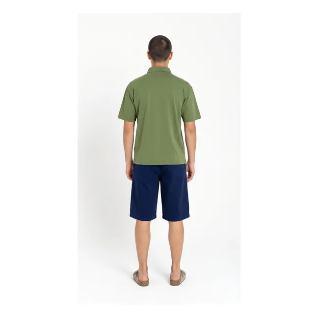 Polo de algodón Pima Fjord | Verde Kaki