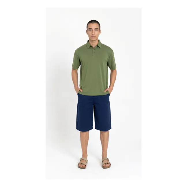 Polo de algodón Pima Fjord | Verde Kaki