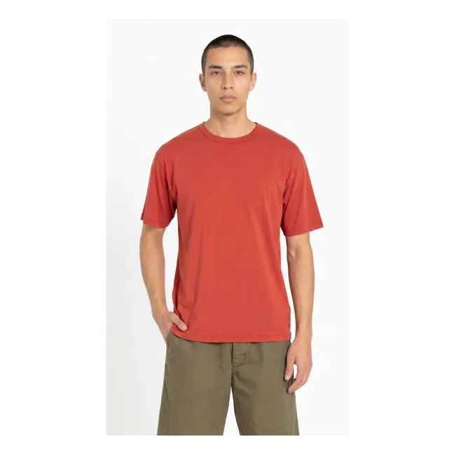 Camiseta Solal Algodón Pima | Rojo Bermellón