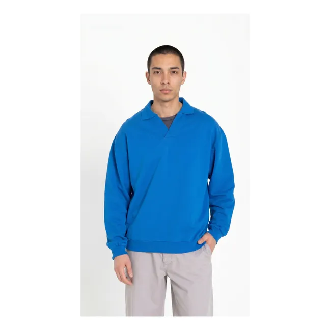 Sudadera Bob cuello polo | Azul Rey