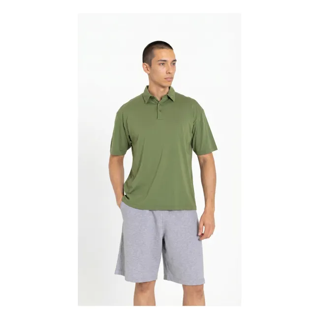 Polo de algodón Pima Fjord | Verde Kaki