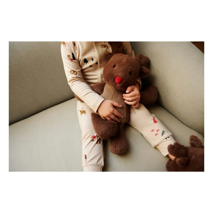 Peluche Berto Renne | Marron- Image produit n°2